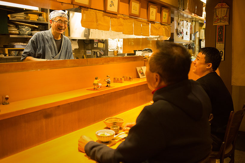 店主とお客様